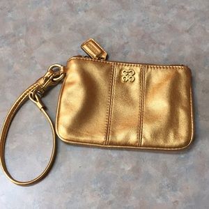 Coach leather wristlet